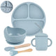  5pcs Bleu Gris
